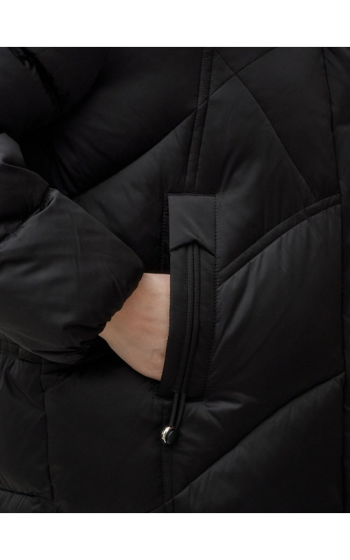 Пуховик для женщин с мехом песца