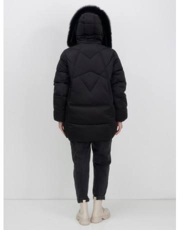 Пуховик для женщин с мехом песца