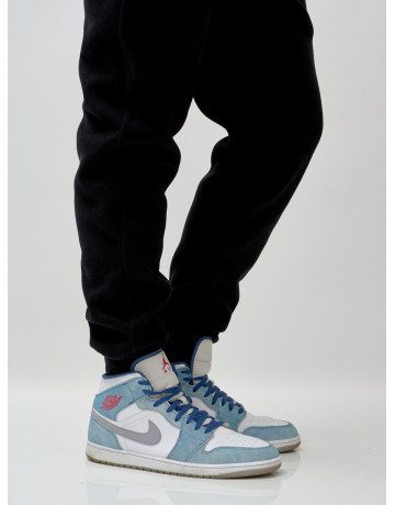 Мужской демисезонный спортивный костюм на флисе, чёрный, для спорта. в Тюмени