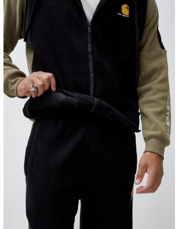 Мужской демисезонный спортивный костюм на флисе, чёрный, для спорта. в Тюмени