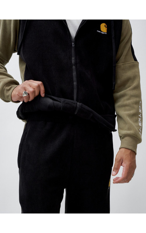 Мужской демисезонный спортивный костюм на флисе, чёрный, для спорта. в Тюмени