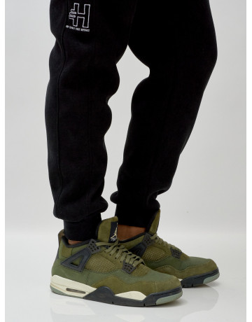 Мужской демисезонный спортивный костюм на флисе, чёрный, для спорта. в Тюмени