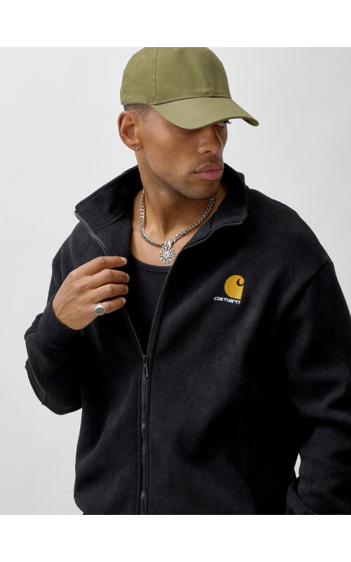 Мужской демисезонный спортивный костюм на флисе, чёрный, для спорта. в Тюмени