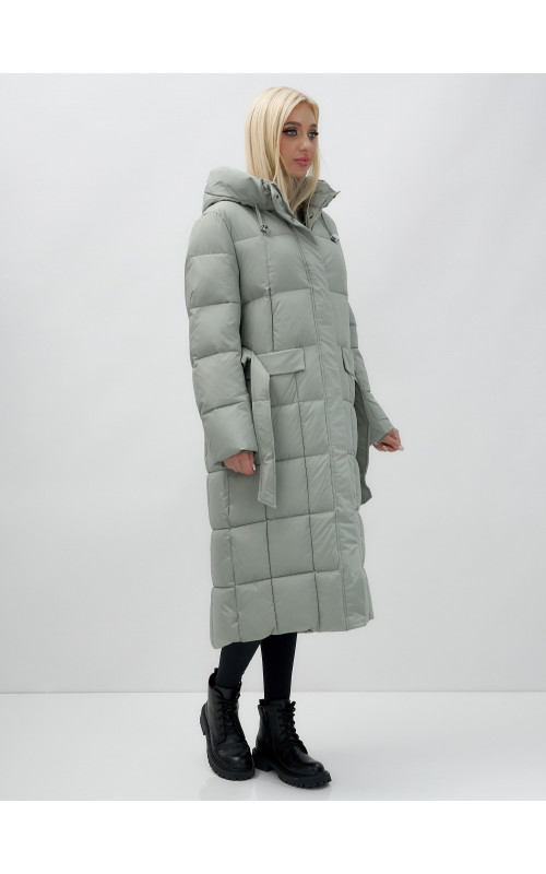 Длинный зимний пуховик для женщин