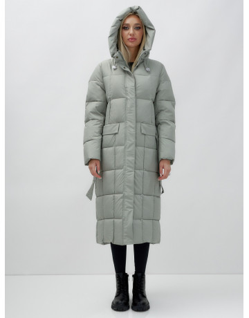 Длинный зимний пуховик для женщин