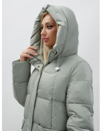 Длинный зимний пуховик для женщин