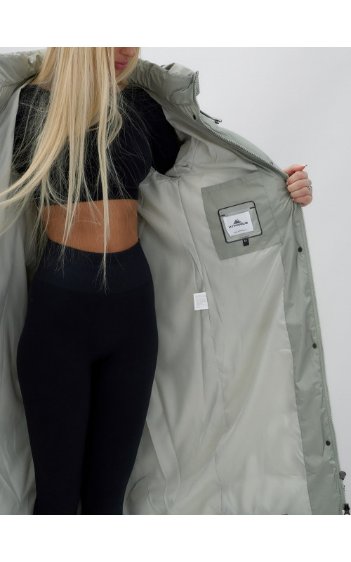 Длинный зимний пуховик для женщин