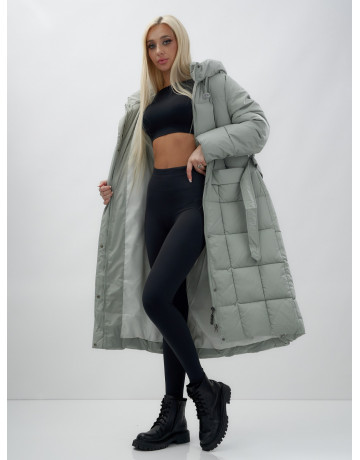 Длинный зимний пуховик для женщин
