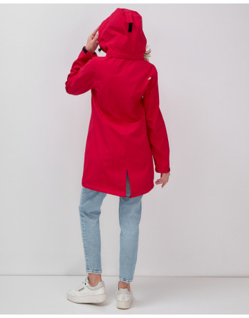 Женская спортивная парка с капюшоном softshell, красная, для активного отдыха в Тюмени