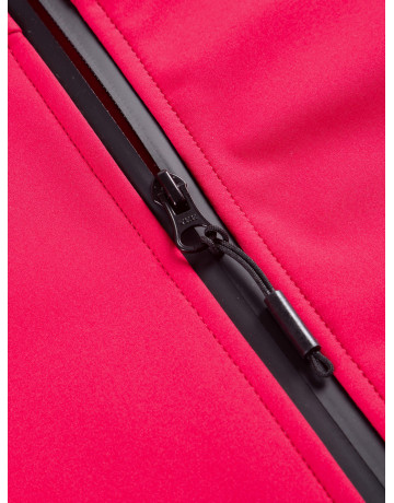 Женская спортивная парка с капюшоном softshell, красная, для активного отдыха в Тюмени