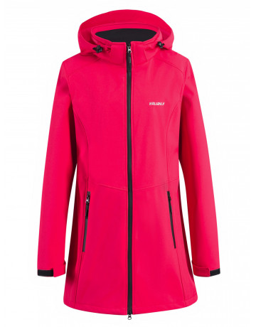 Женская спортивная парка с капюшоном softshell, красная, для активного отдыха в Тюмени