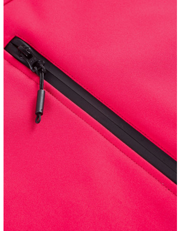 Женская спортивная парка с капюшоном softshell, красная, для активного отдыха в Тюмени