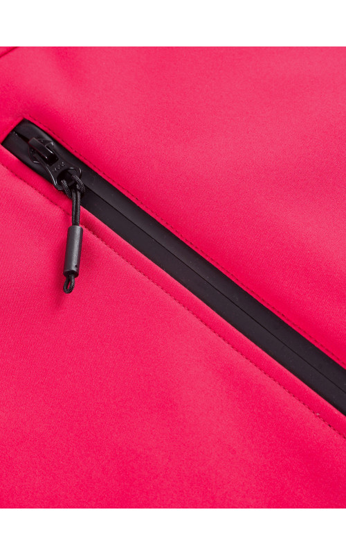 Женская спортивная парка с капюшоном softshell, красная, для активного отдыха в Тюмени