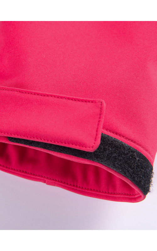 Женская спортивная парка с капюшоном softshell, красная, для активного отдыха в Тюмени