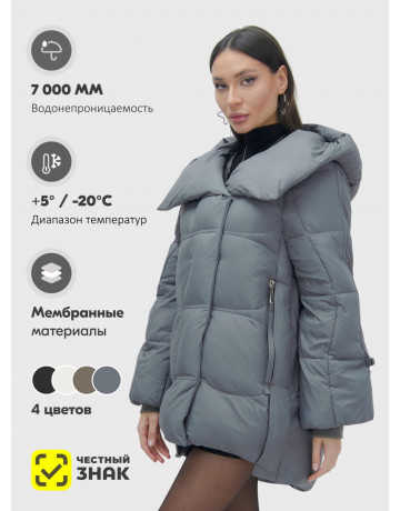 Зимняя женская куртка с капюшоном для холодного сезона.