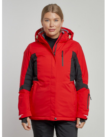 Женская горнолыжная куртка красная, зима