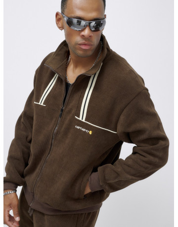 Мужской демисезонный спортивный костюм на флисе, коричневый, для спорта в Тюмени