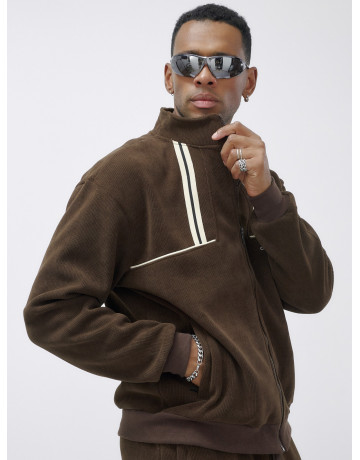 Мужской демисезонный спортивный костюм на флисе, коричневый, для спорта в Тюмени