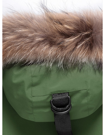 Зимняя парка для девочек Valianly удлиненная с мехом.