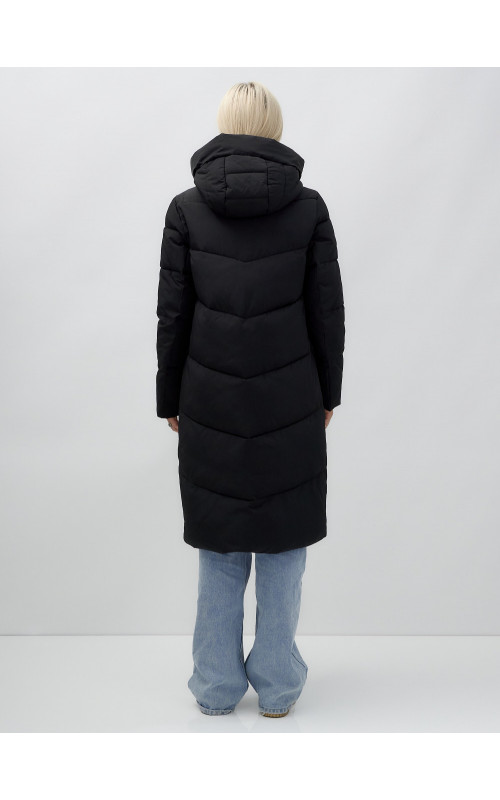 Тёплый женский пуховик с капюшоном