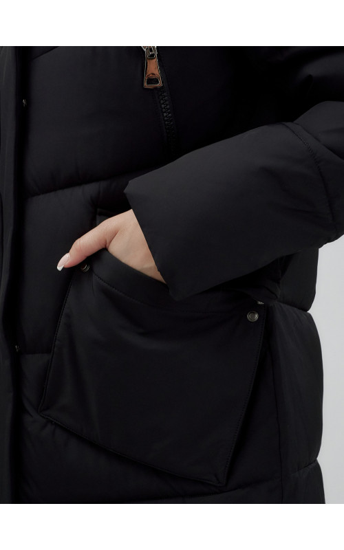 Тёплый женский пуховик с капюшоном