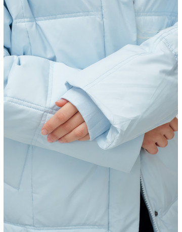 Тёплый женский пуховик летучая мышь.