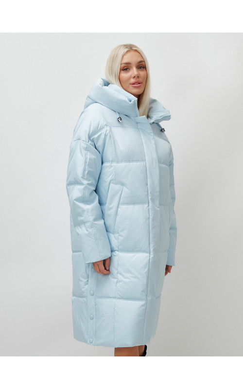 Тёплый женский пуховик летучая мышь.