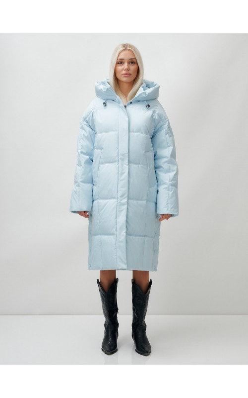 Тёплый женский пуховик летучая мышь.