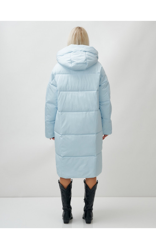 Тёплый женский пуховик летучая мышь.