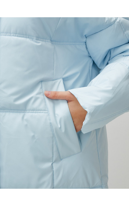 Тёплый женский пуховик летучая мышь.