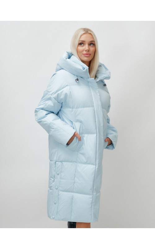 Тёплый женский пуховик летучая мышь.