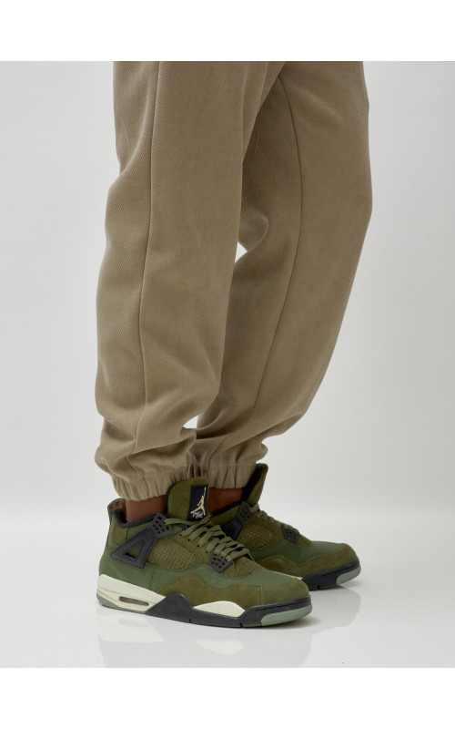 Мужской демисезонный спортивный костюм на флисе, бежевый, для спорта. в Тюмени