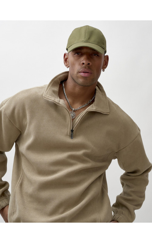 Мужской демисезонный спортивный костюм на флисе, бежевый, для спорта. в Тюмени