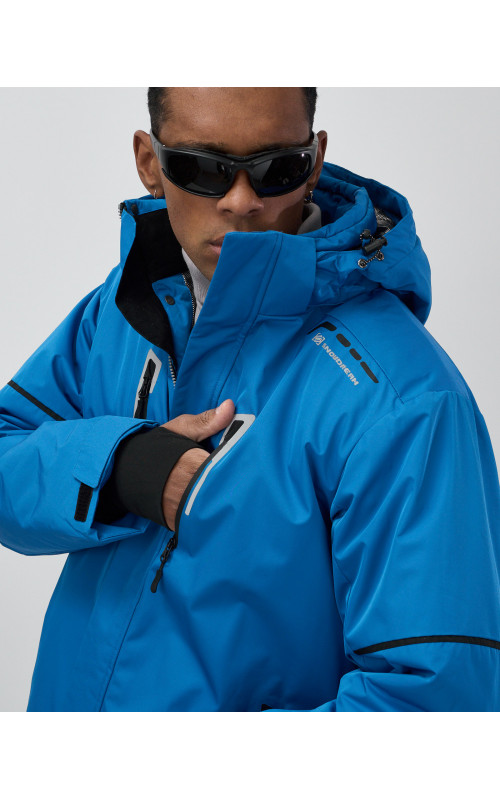 Мужская горнолыжная куртка синего цвета для зимы в Тюмени