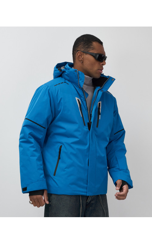 Мужская горнолыжная куртка синего цвета для зимы в Тюмени