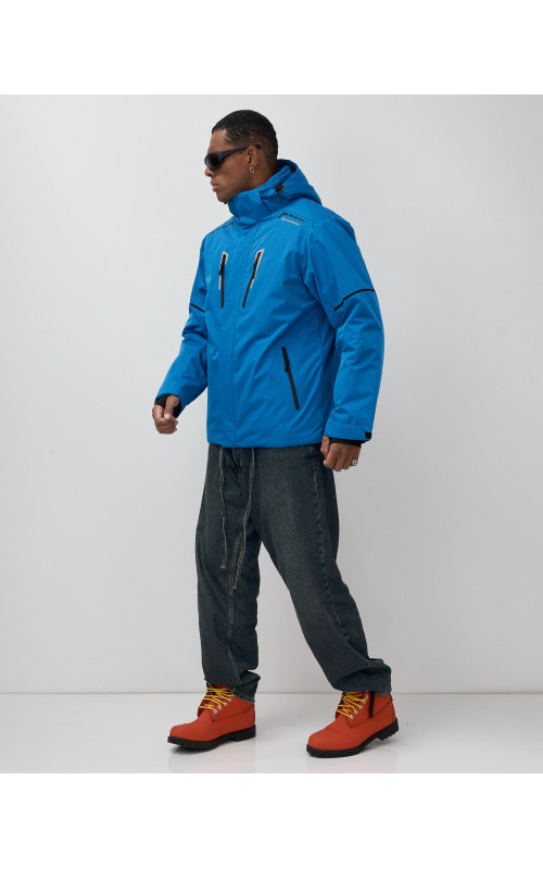 Мужская горнолыжная куртка синего цвета для зимы в Тюмени