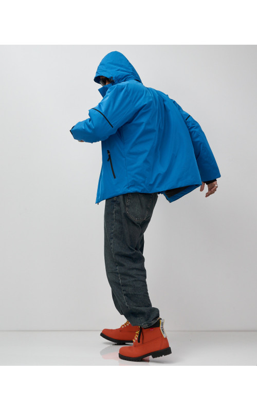 Мужская горнолыжная куртка синего цвета для зимы в Тюмени