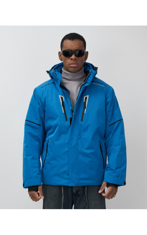 Мужская горнолыжная куртка синего цвета для зимы в Тюмени