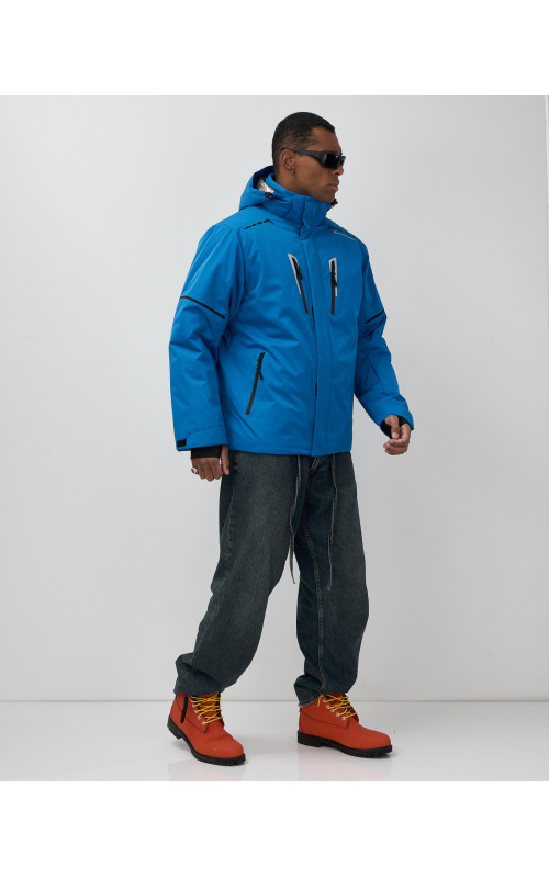 Мужская горнолыжная куртка синего цвета для зимы в Тюмени