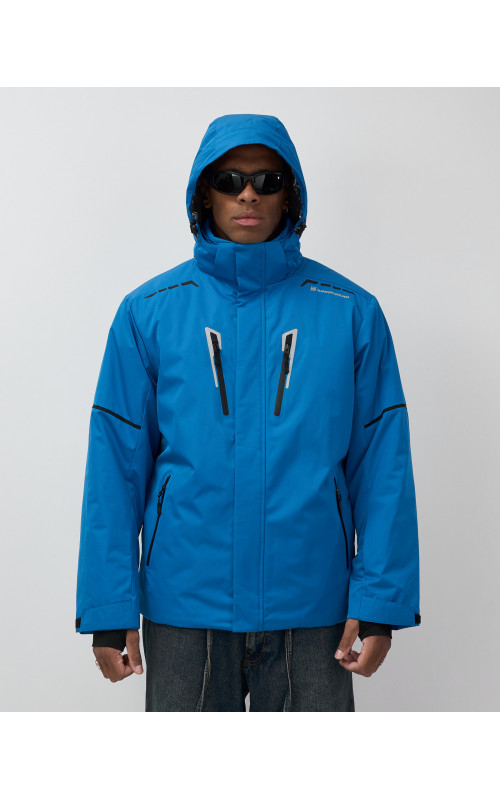 Мужская горнолыжная куртка синего цвета для зимы в Тюмени