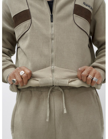 Мужской демисезонный спортивный костюм на флисе, бежевый, для спорта. в Тюмени