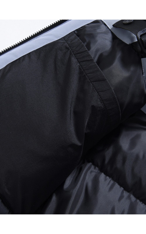 Мужская зимняя парка с капюшоном и мехом енот, синего цвета, для активного отдыха в Тюмени