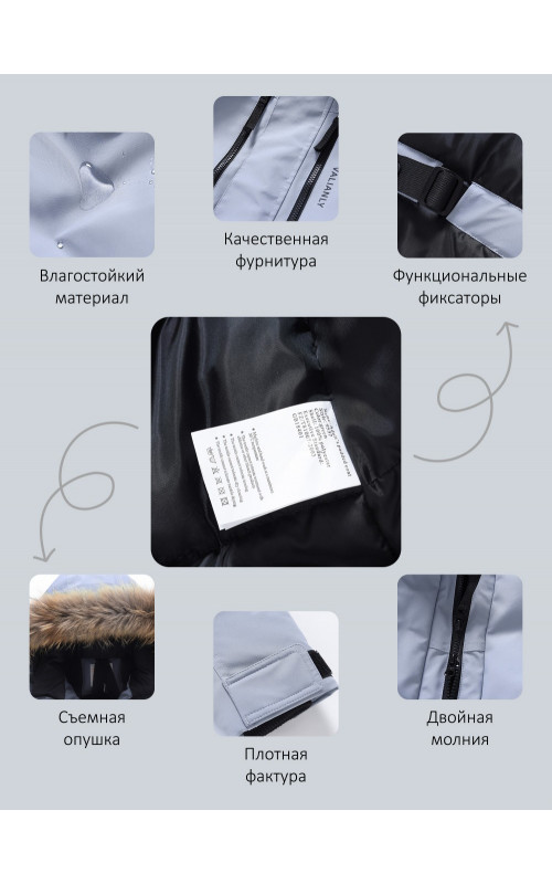 Мужская зимняя парка с капюшоном и мехом енот, синего цвета, для активного отдыха в Тюмени