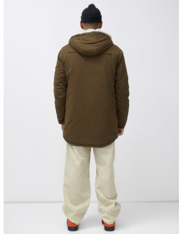 Зимняя мужская парка с капюшоном для активного отдыха.