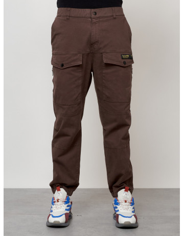 Мужские брюки карго зауженного кроя.