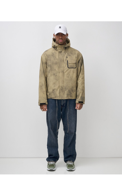 Мужская спортивная куртка для весны и осени, бежевый, для активного отдыха в Тюмени