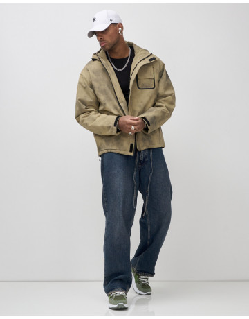 Мужская спортивная куртка для весны и осени, бежевый, для активного отдыха в Тюмени