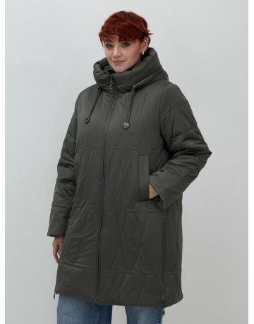 Длинный зимний пуховик для женщин больших размеров