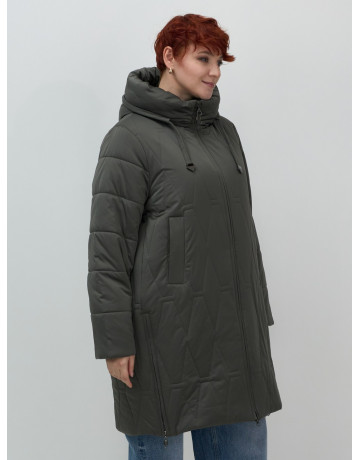 Длинный зимний пуховик для женщин больших размеров