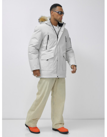 Мужская зимняя парка с натуральным мехом — защита от холода и стиль!